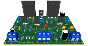 PCB - 140W Class AB Amplifier using MJL4281A and MJL4302A transistors ELC.JPG