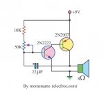 Caballero oferta nombre de la marca Oscilador de transistores con mini-parlante | Foros de Electrónica