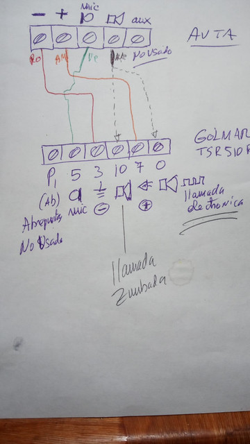 Conexiones del nuevo telefonillo del portero automatico - eléctrico ?