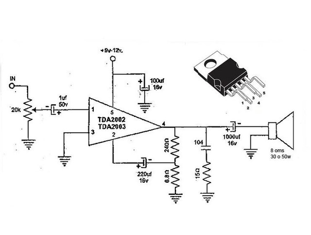 Diagrama Amplificador De Audio 12v