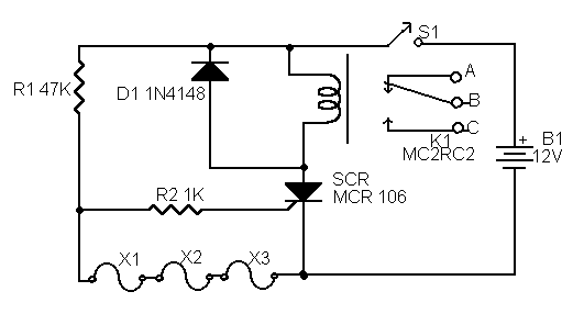 Alarma con sensor de alambre