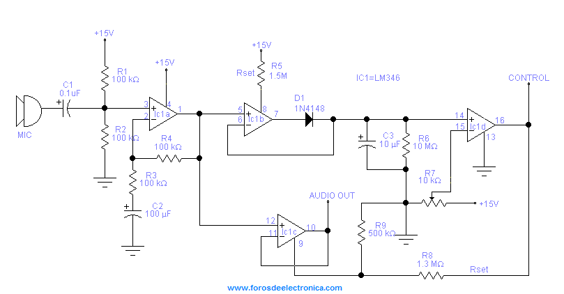 Interruptor Activado Por Voz (Vox) Con Amplificador