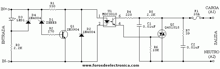 liberal Armstrong Contratista Rele de estado sólido con TRIAC | Foros de Electrónica